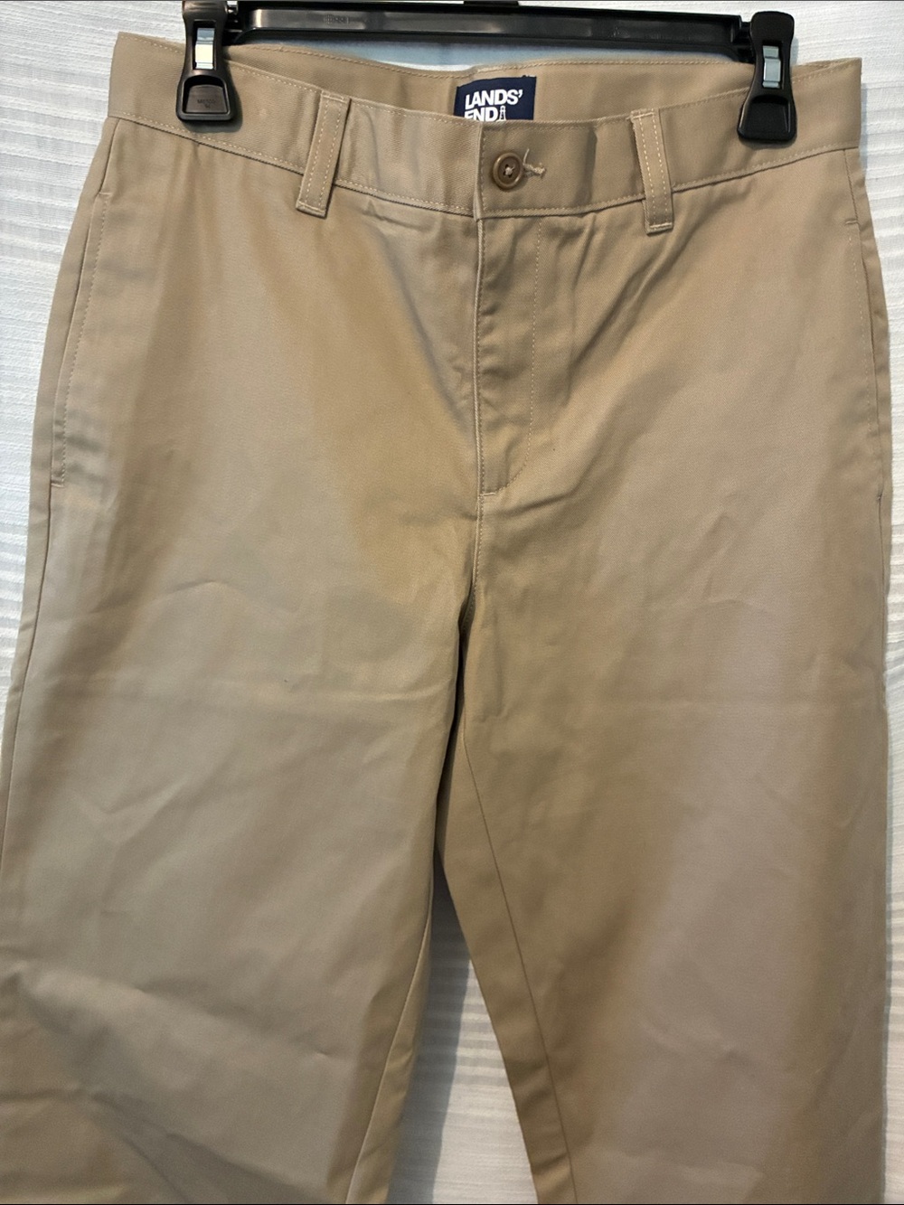 Lands’ End, Girls Size 16, Khaki School Uniform Pants